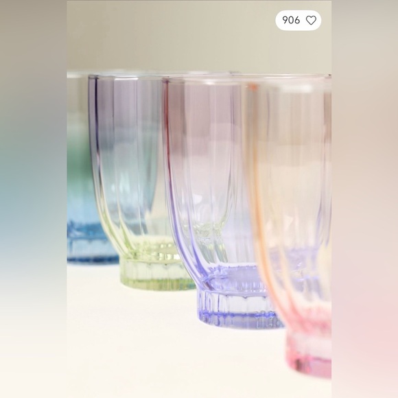 Anthropologie Olsen Juice Glasses, Set of 4, Various Colors NWT - Picture 3 of 6